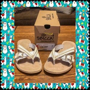 White Sbicca Sandals